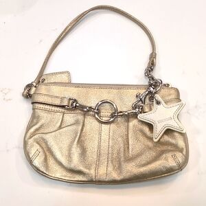 Coach leather wristlet